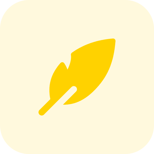 Feather feather quill writing icon