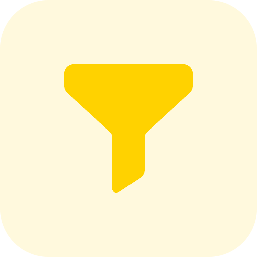 Filter filtering shape funnel icon