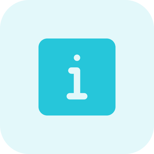 Information aid square ui icon