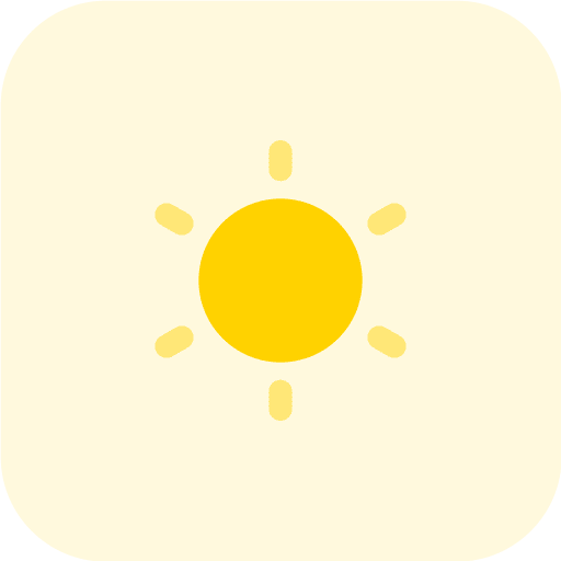 Brightness user interface sun light icon