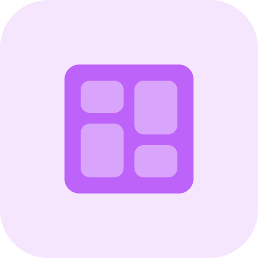 Dashboard tiles intersection shapes and symbols icon