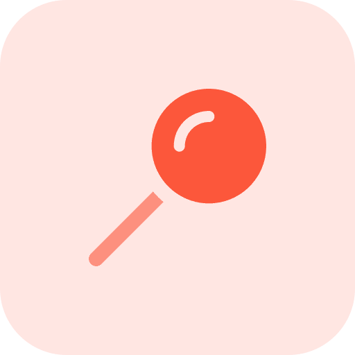 Search magnifying glass seo loupe icon