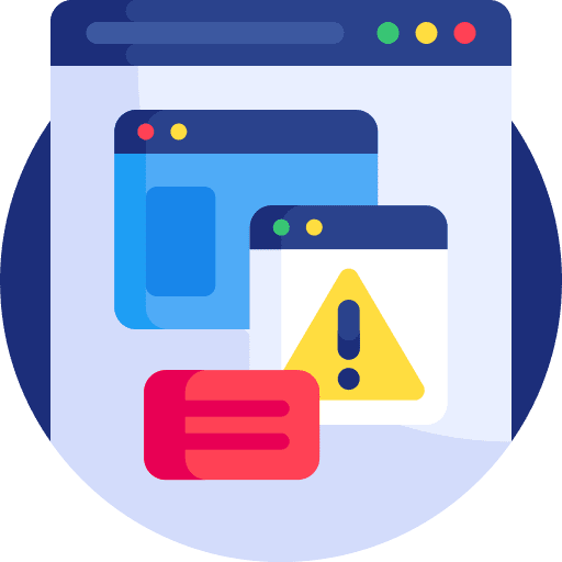 Adware screen seo and web ads icon