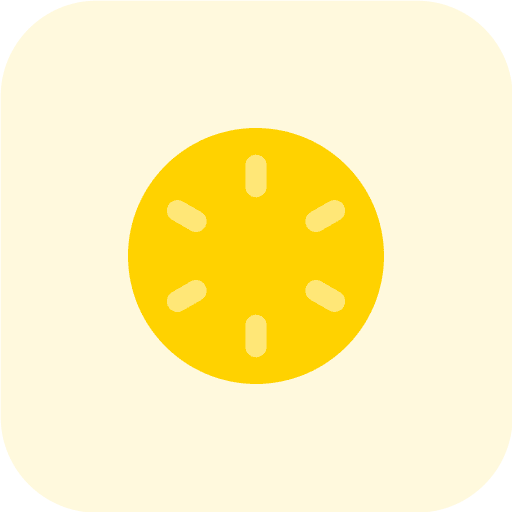 Clock time digital interface icon
