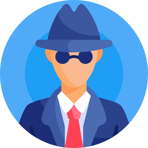 Incognito security sunglasses people icon