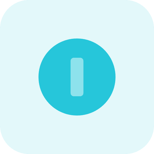 Power on power interface multimedia icon