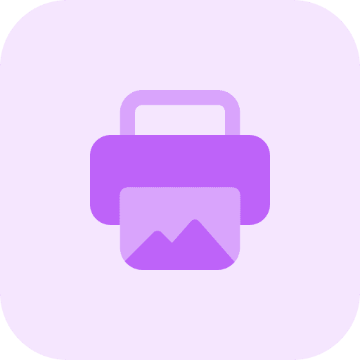 Printer tools electronics button icon