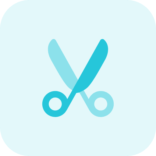 Scissors ui cut interface icon