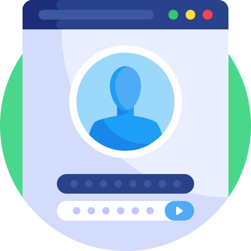 User sign in ui log icon