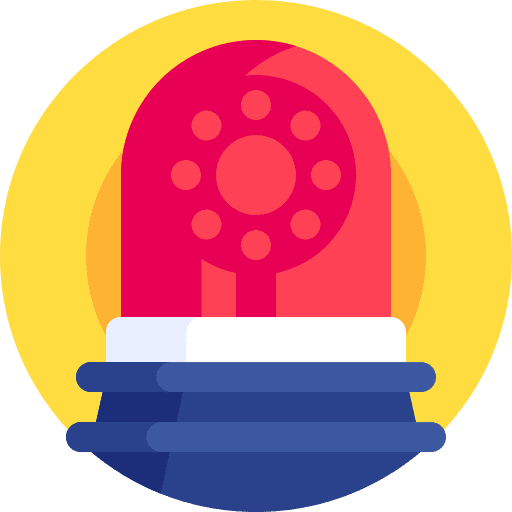 Alert security emergency warning icon