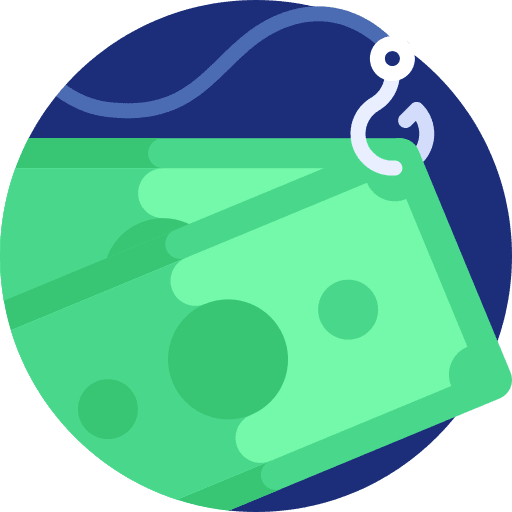 Phishing bank internet security virus icon