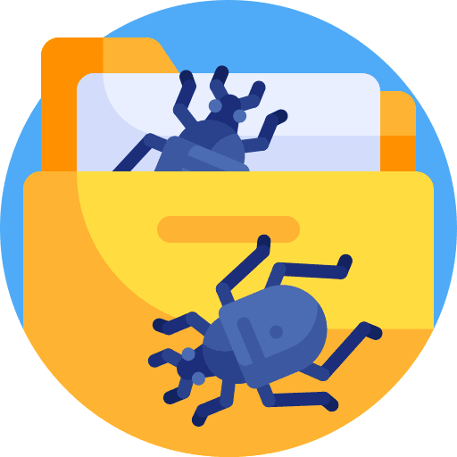 Bug antivirus archive infected folder icon