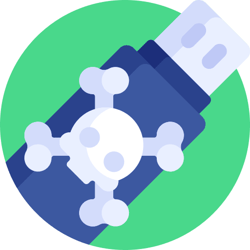 Usb drive hacker pendrive technology icon