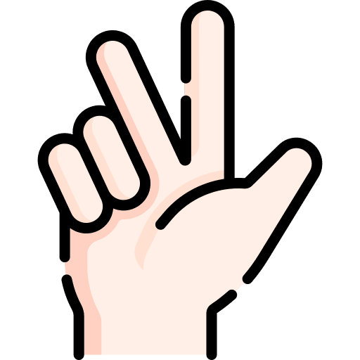 Counting hands and gestures gestures hand icon