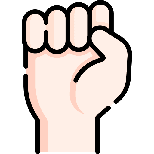 Fist hand protest fist icon