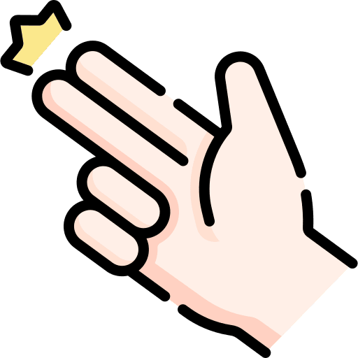 Gun sign language hand hands and gestures icon