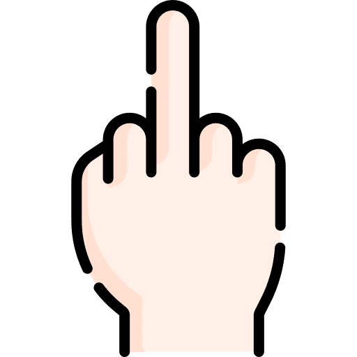 Middle finger hand hands and gestures middle finger icon
