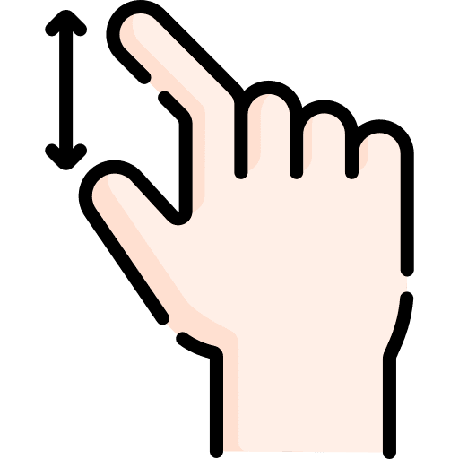 Zoom out hands and gestures sign language zoom out icon
