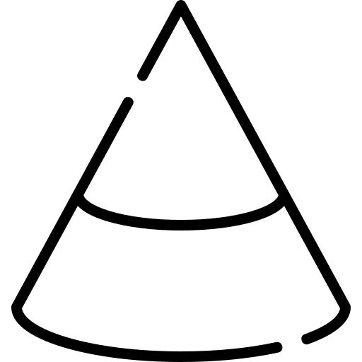 Cone geometry cone shapes icon