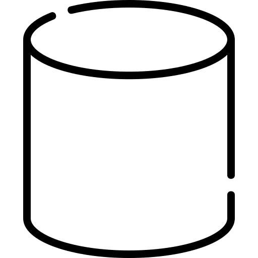 Cylinder shapes and symbols geometry cylinder icon