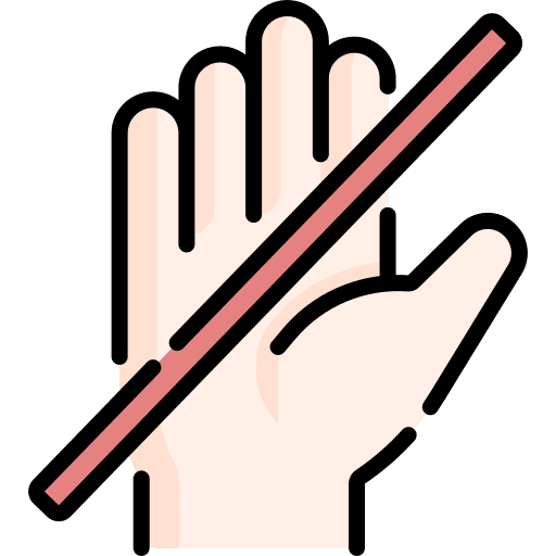Dont sign language gestures hands and gestures icon