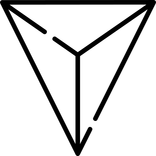 Pyramid 3d pyramid shapes and symbols icon