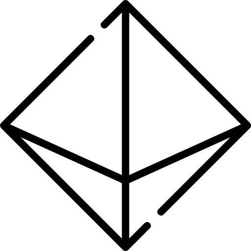 Rhombus rhombus geometry shapes icon