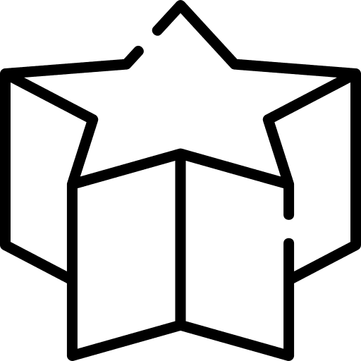 Star star shapes 3d icon