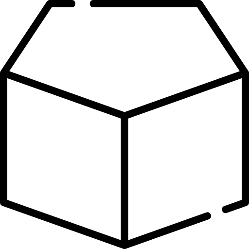 Hexagon shapes and symbols shapes 3d icon