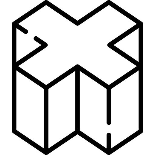 Multiplication multiplication shapes and symbols cross icon