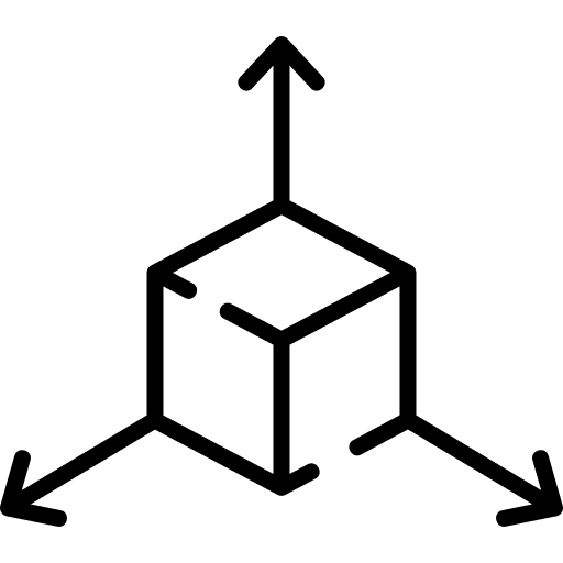 Cube shapes and symbols geometry 3d icon