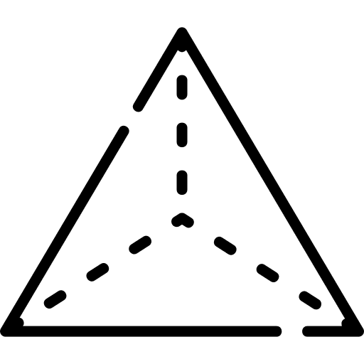 Pyramid pyramid shapes and symbols shapes icon