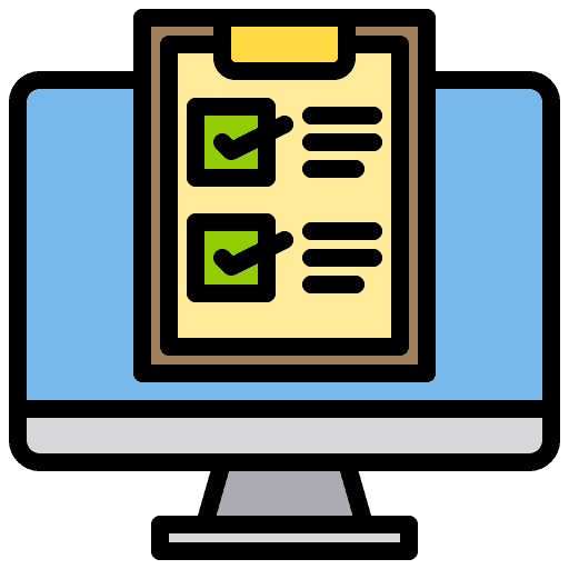 Checklist software requirements files and folders icon