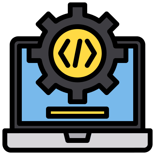 Code development seo and web code icon