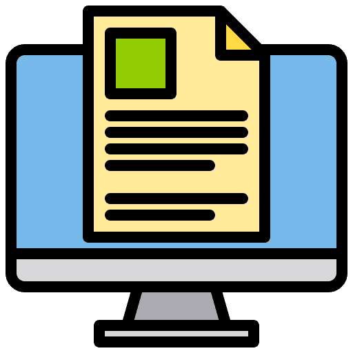 Document files and folders computer submit icon