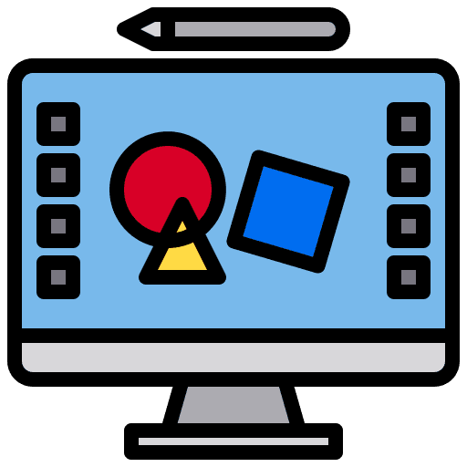 Graphic design computer graphic design edit tools icon