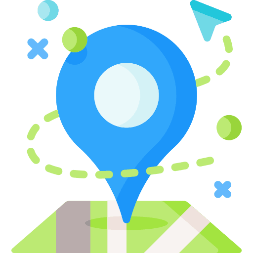 Location empty state map map pin icon