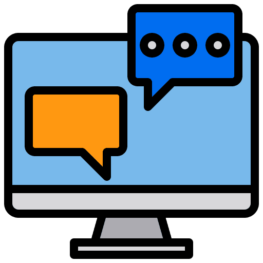 Chat application communications conversation icon