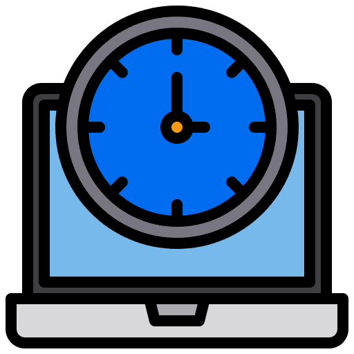 Clock electronics time watch icon