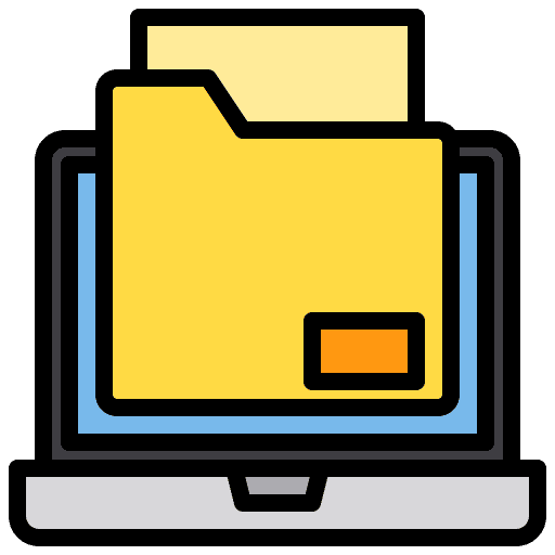Folder file management desktop files and folders icon