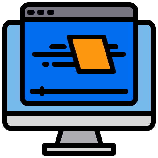 Motion graphic animation electronics edit tools icon