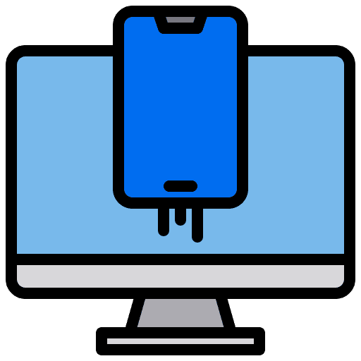 Responsive design digital platform smartphone device icon