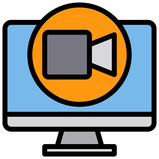 Video call computer video call communications icon