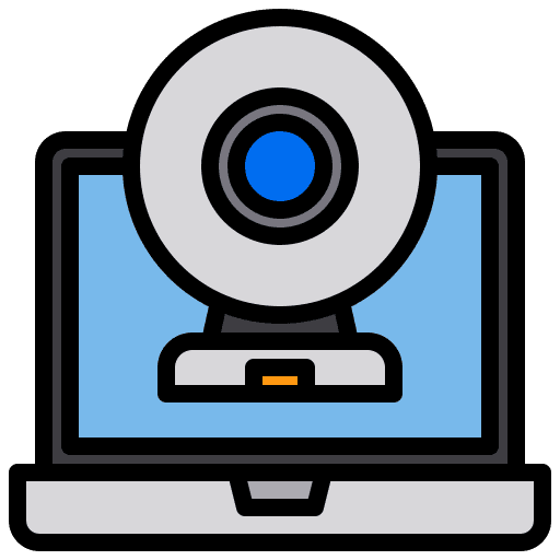 Webcam computer laptop communications icon