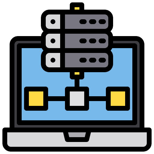 Database database electronics network icon