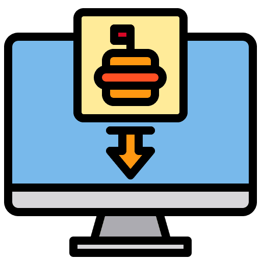 Food delivery food and restaurant online delivery icon