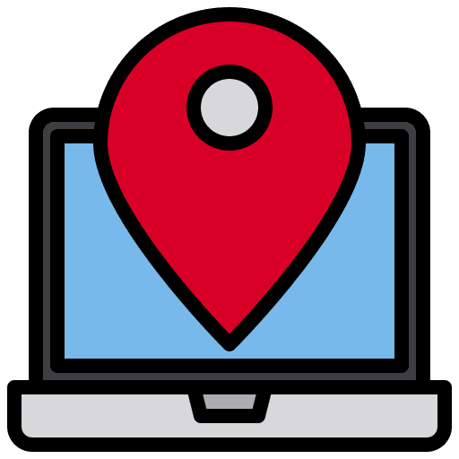 Location location map pointer tracking app icon