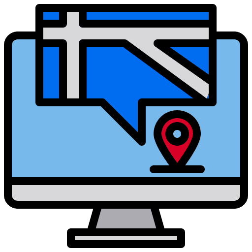Map pin computer map icon