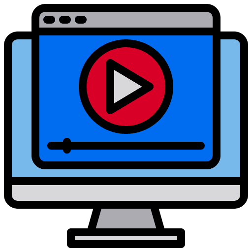 Play video play video content computer icon