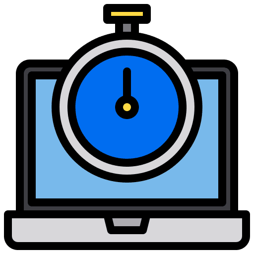 Stopwatch computer stopwatch clock icon